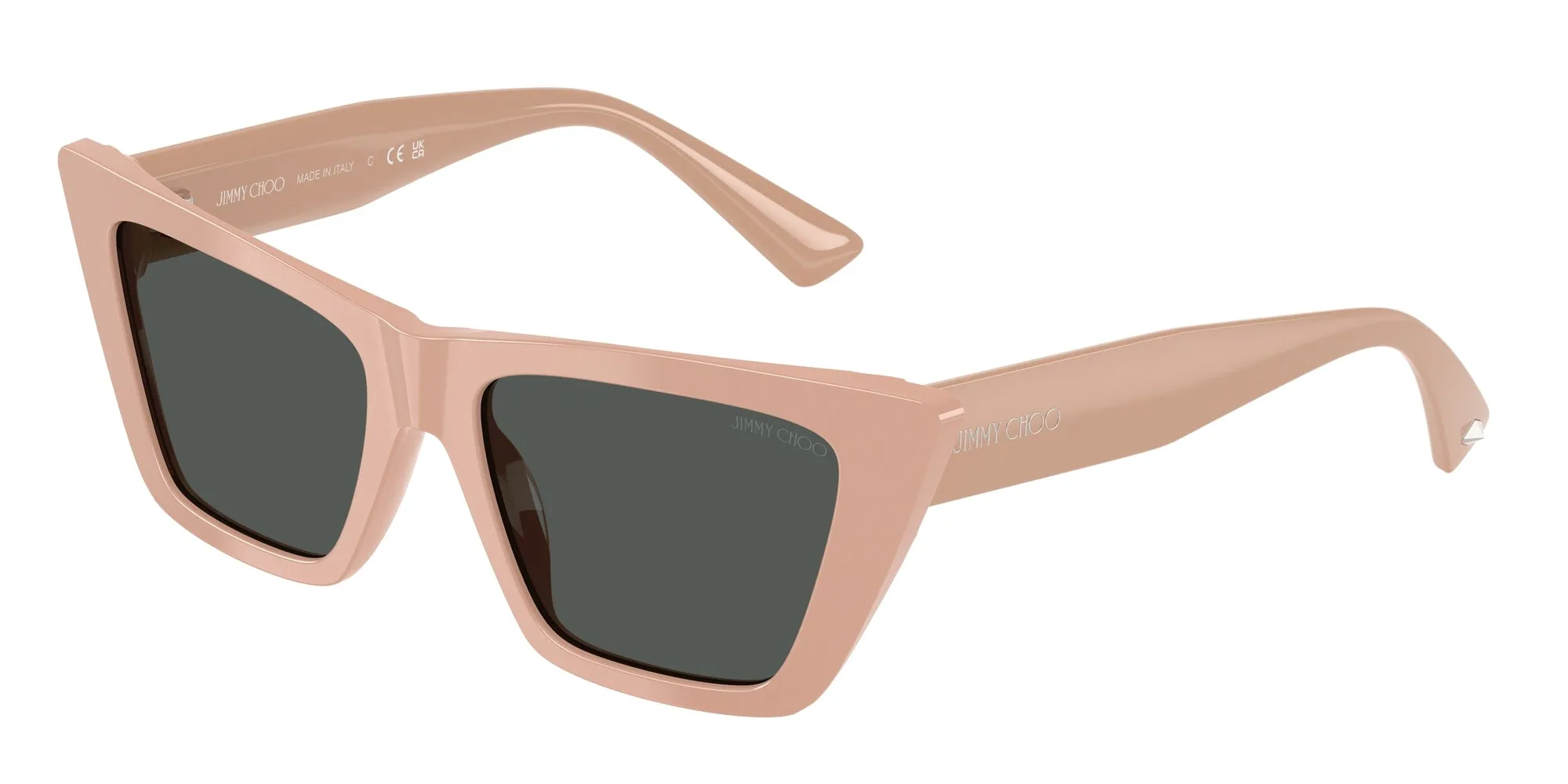Jimmy Choo JC5028 501987 Occhiali da sole Acetato Rosa Grigio Cat Eye Normale - immagine 1