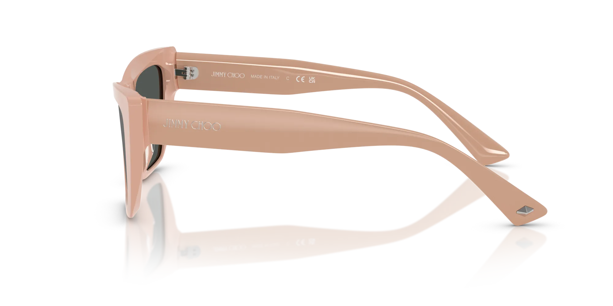 Jimmy Choo JC5028 501987 Occhiali da sole Acetato Rosa Grigio Cat Eye Normale - immagine 4