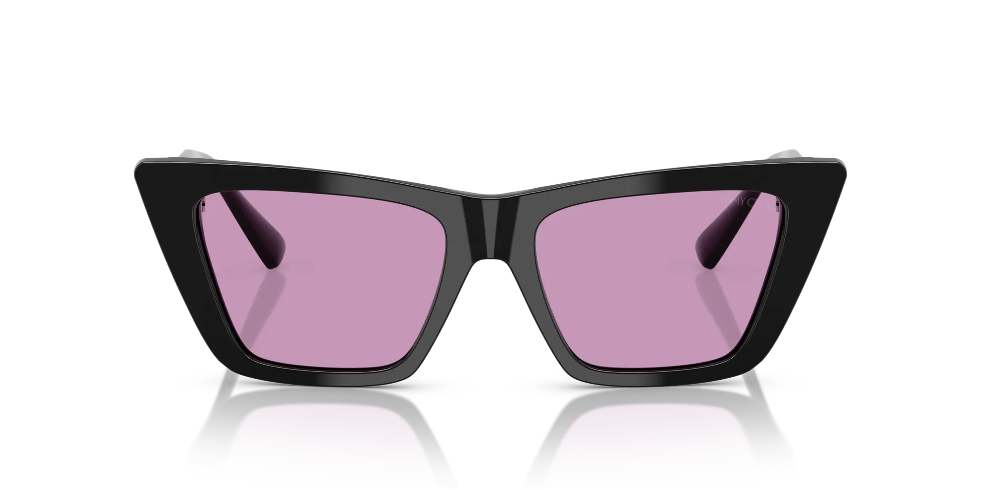 Jimmy Choo JC5028 501769 Occhiali da sole Acetato Nero Viola Cat Eye Normale - immagine 3