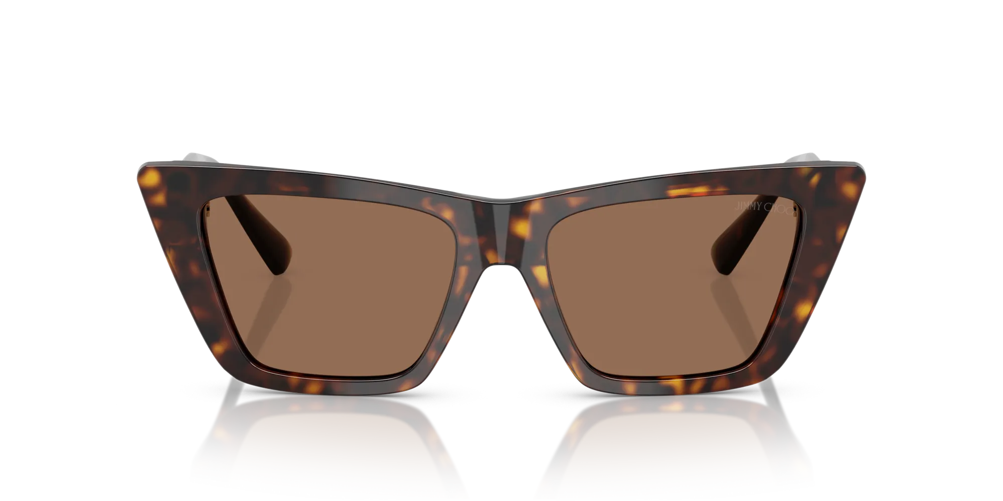Jimmy Choo JC5028 500273 Occhiali da sole Acetato Tartaruga Marrone Cat Eye Normale - immagine 3