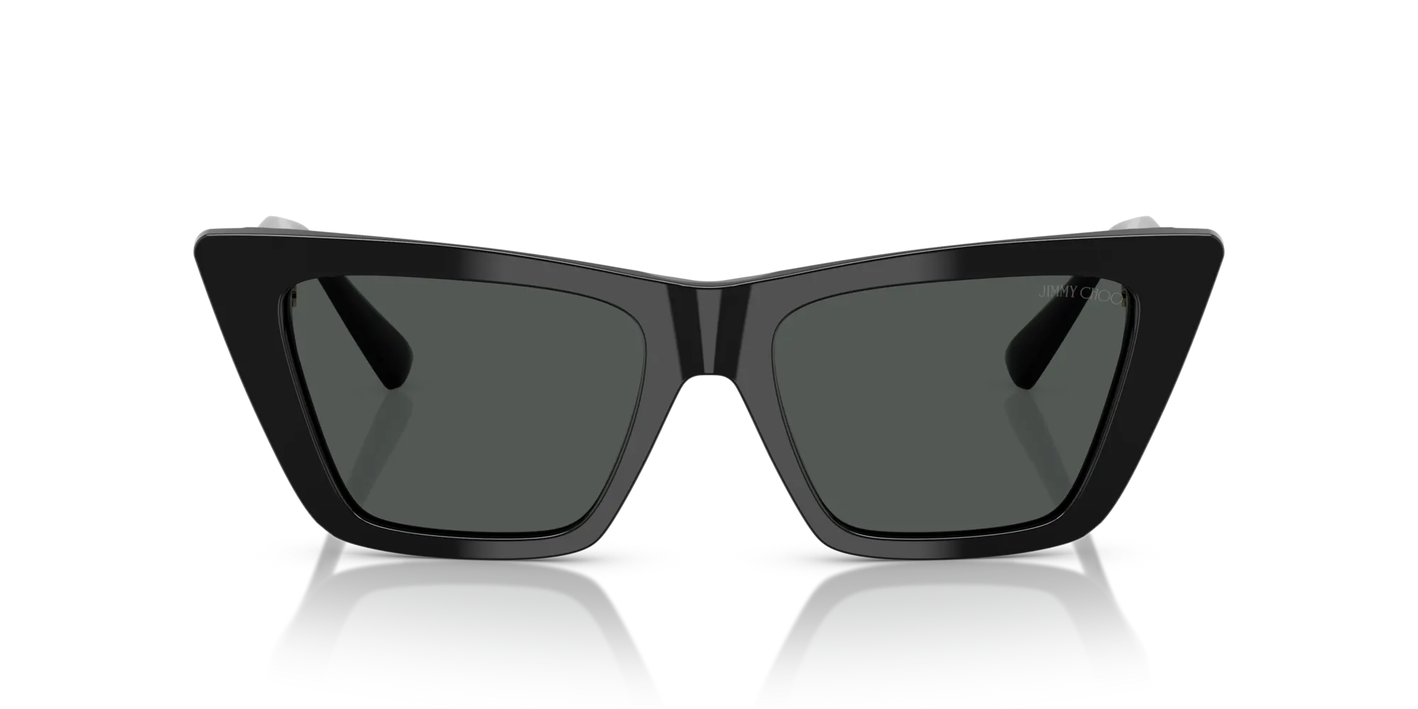 Jimmy Choo JC5028 500087 Occhiali da sole Acetato Nero Grigio Cat Eye Normale - immagine 3