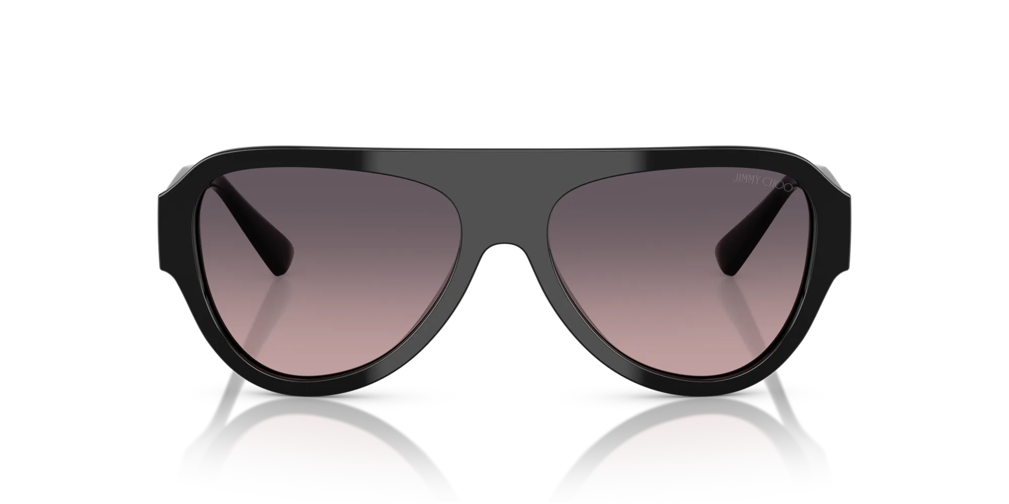 Jimmy Choo JC5027 501746 Occhiali da sole Acetato Nero Rosa Pilot Normale Sfumato - immagine 3