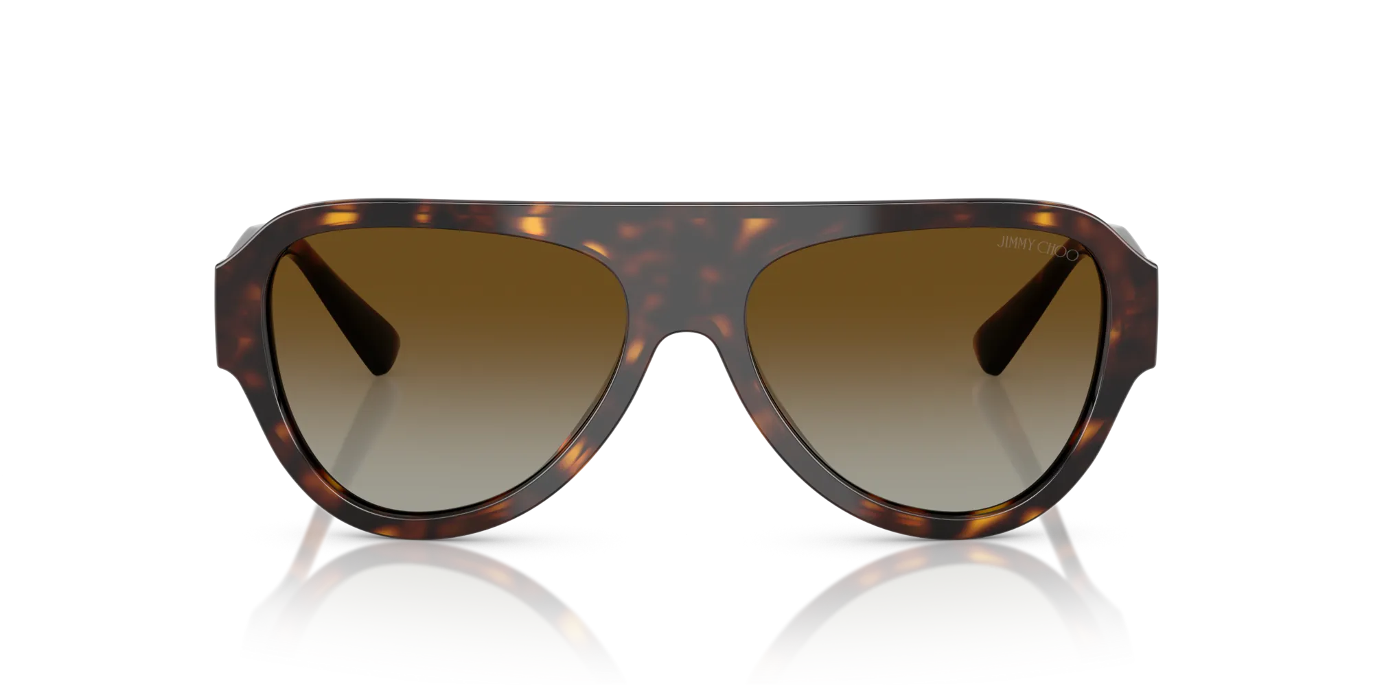 Jimmy Choo JC5027 5002T5 Occhiali da sole Acetato Tartaruga Marrone Pilot Polarizzata - immagine 3