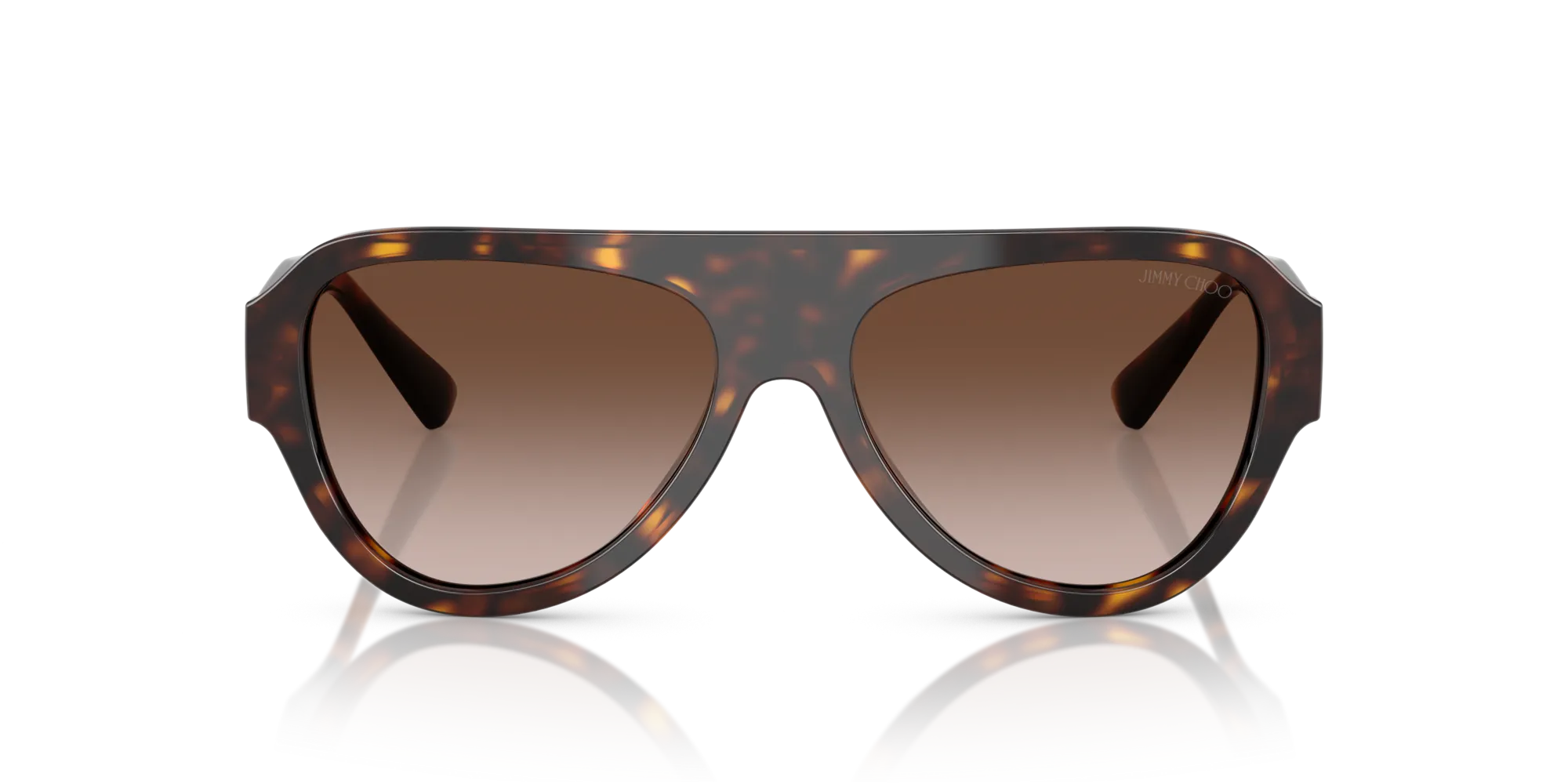Jimmy Choo JC5027 500213 Occhiali da sole Acetato Tartaruga Marrone Pilot Normale Sfumato - immagine 3