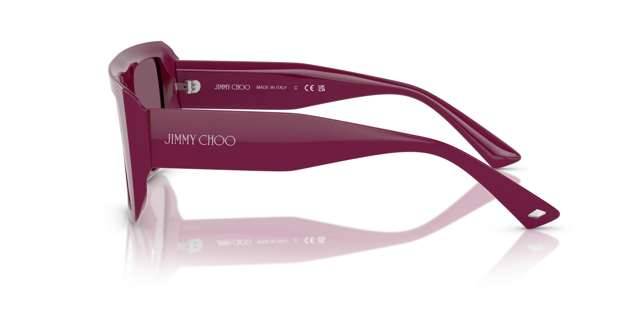 Jimmy Choo JC5026U 5061AK Occhiali da sole Acetato Viola Viola Squadrata Normale - immagine 4