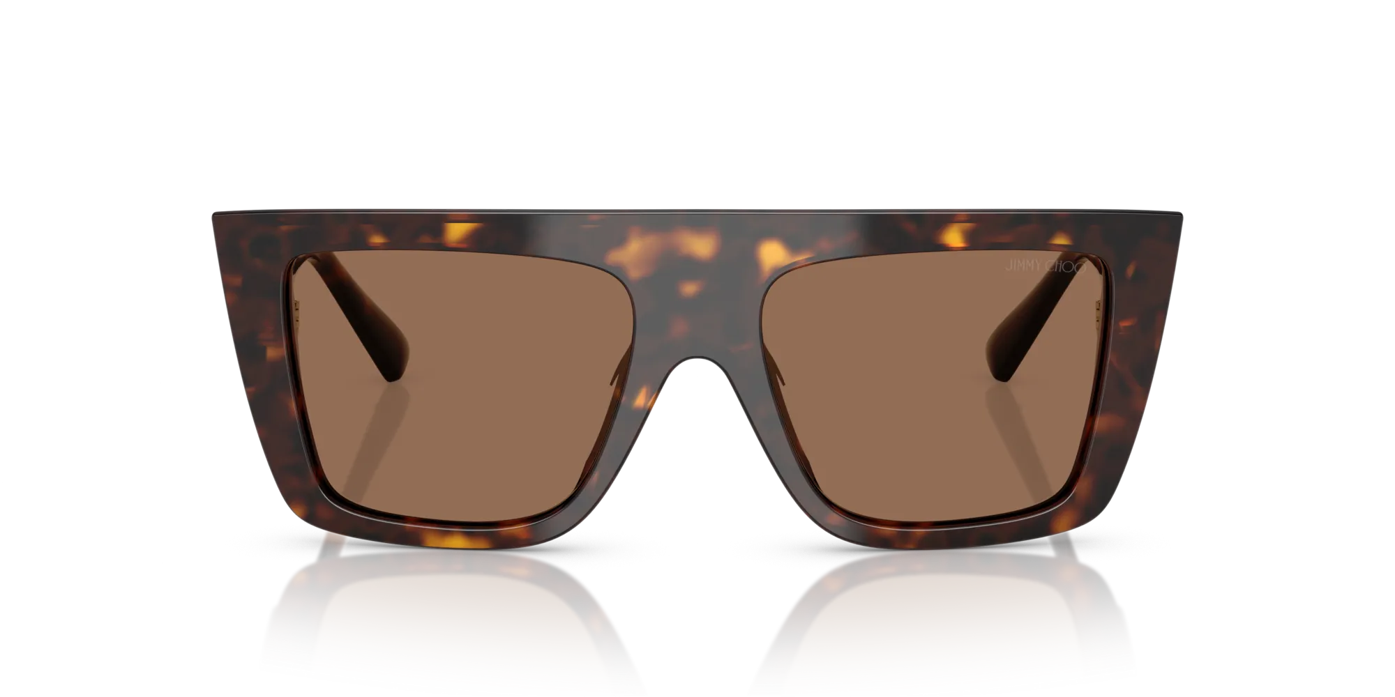 Jimmy Choo JC5026U 500273 Occhiali da sole Acetato Tartaruga Marrone Squadrata Normale - immagine 3