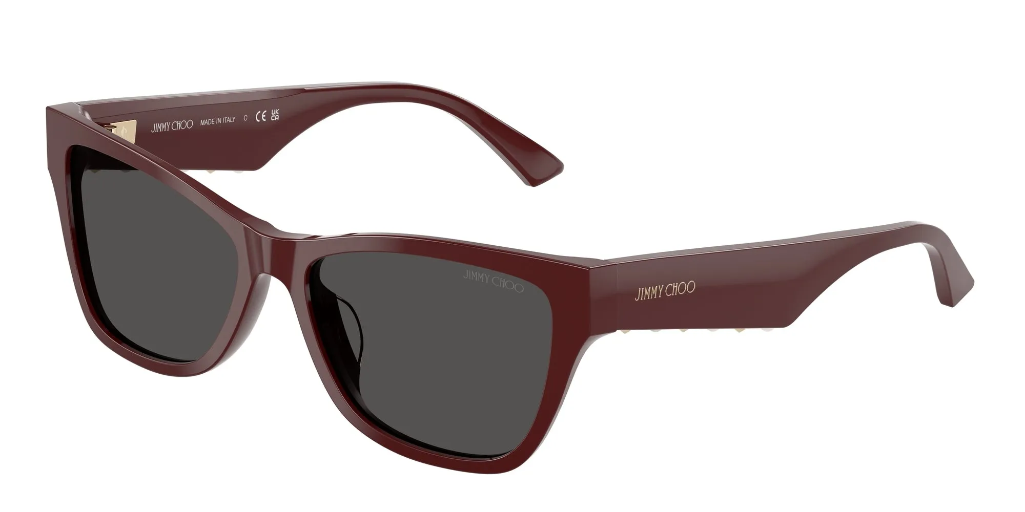 Jimmy Choo JC5024HU 505787 Occhiali da sole Acetato Rosso Grigio Pillow Normale - immagine 1