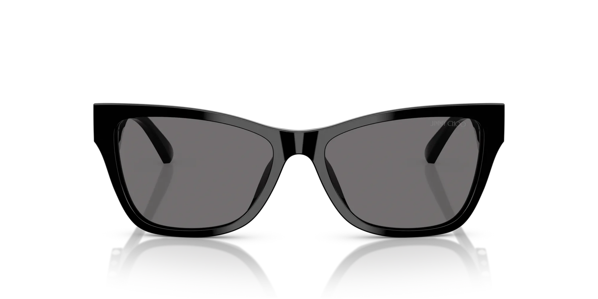 Jimmy Choo JC5024HU 500081 Occhiali da sole Acetato Nero Grigio Pillow Polarizzata - immagine 3