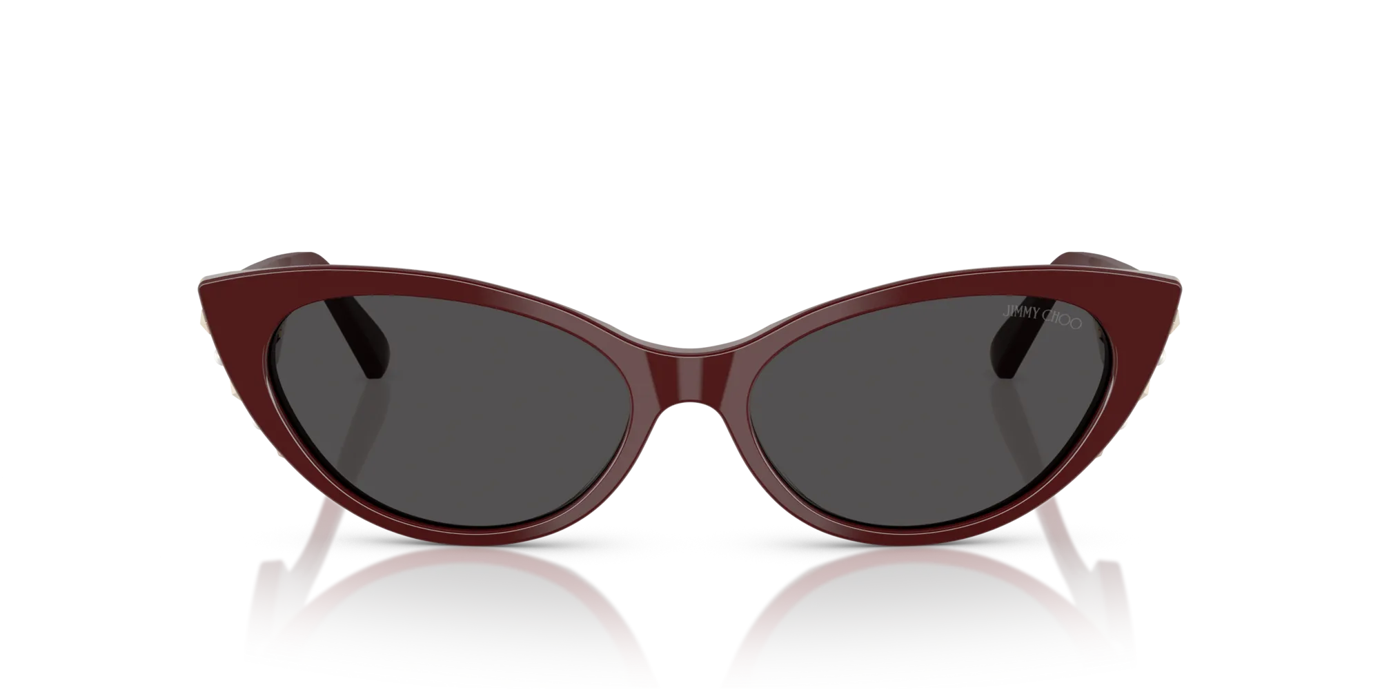 Jimmy Choo JC5023H 505787 Occhiali da sole Acetato Rosso Grigio Cat Eye Normale - immagine 3