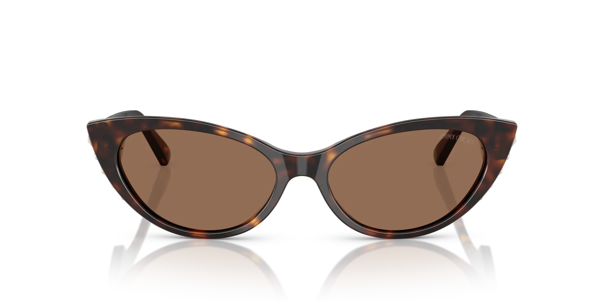 Jimmy Choo JC5023H 500273 Occhiali da sole Acetato Tartaruga Marrone Cat Eye Normale - immagine 3