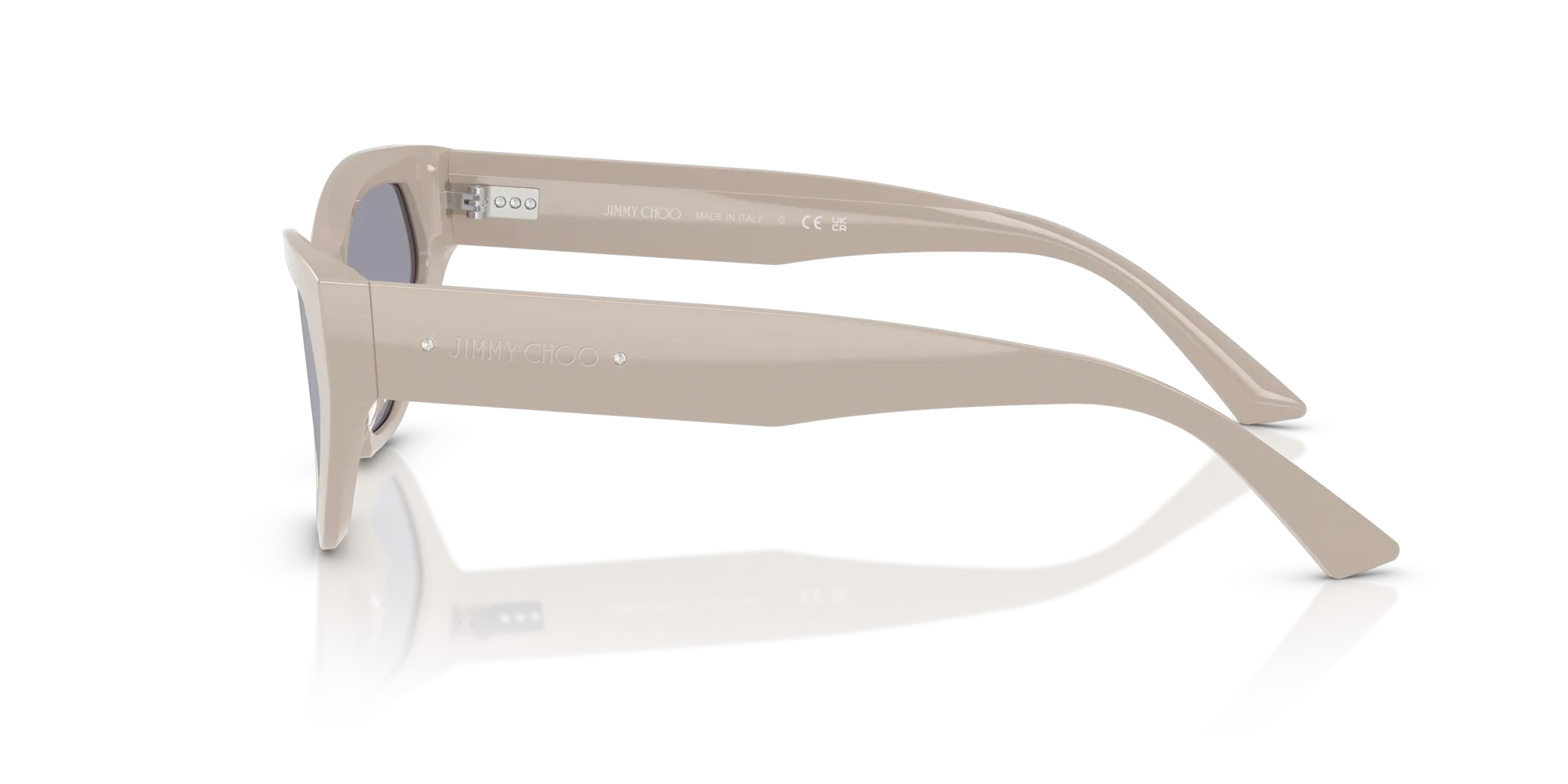 Jimmy Choo JC5022B 503380 Occhiali da sole Acetato Grigio Blu Cat Eye Normale - immagine 4