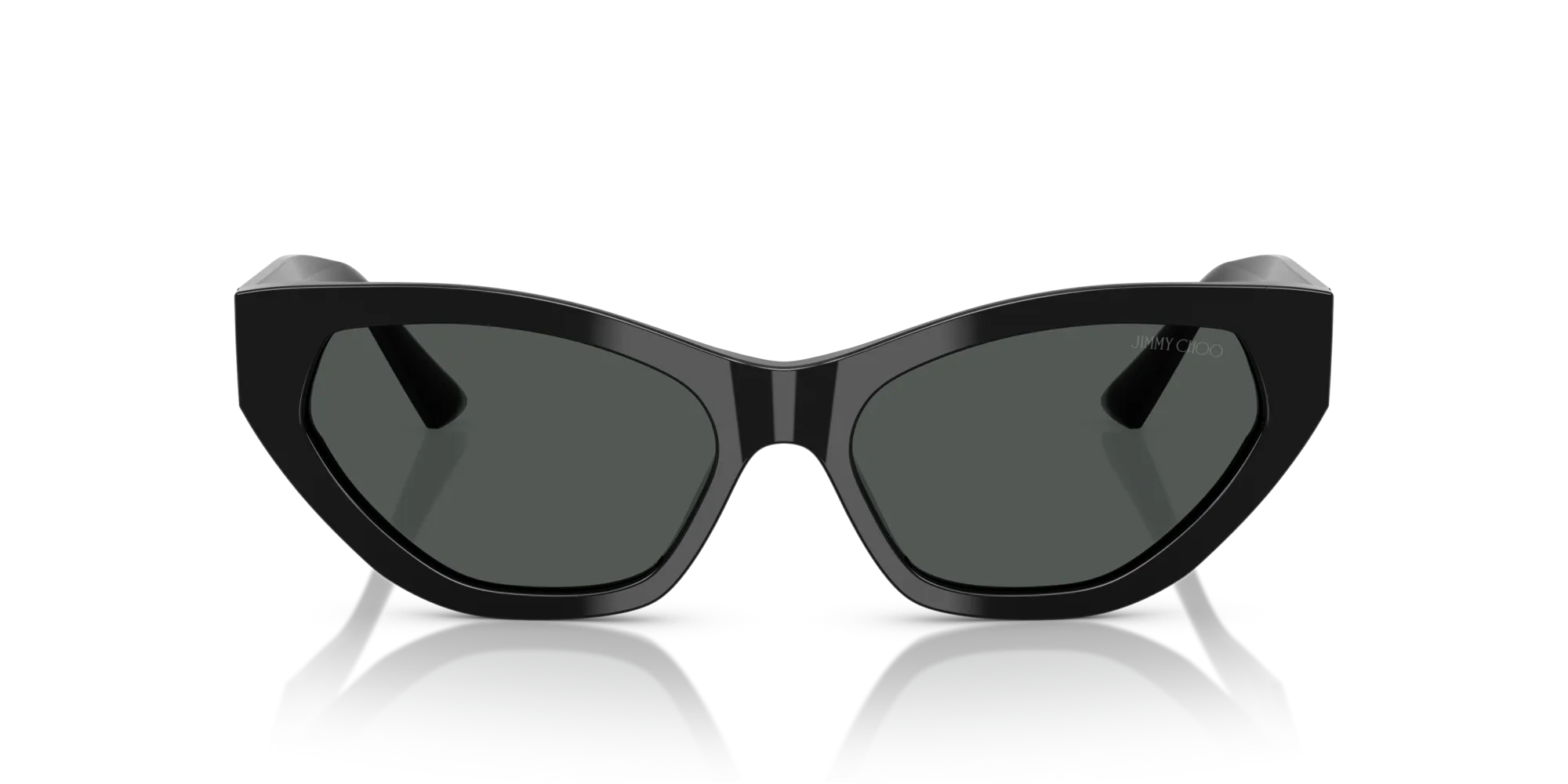 Jimmy Choo JC5022B 500087 Occhiali da sole Acetato Nero Grigio Cat Eye Normale - immagine 3