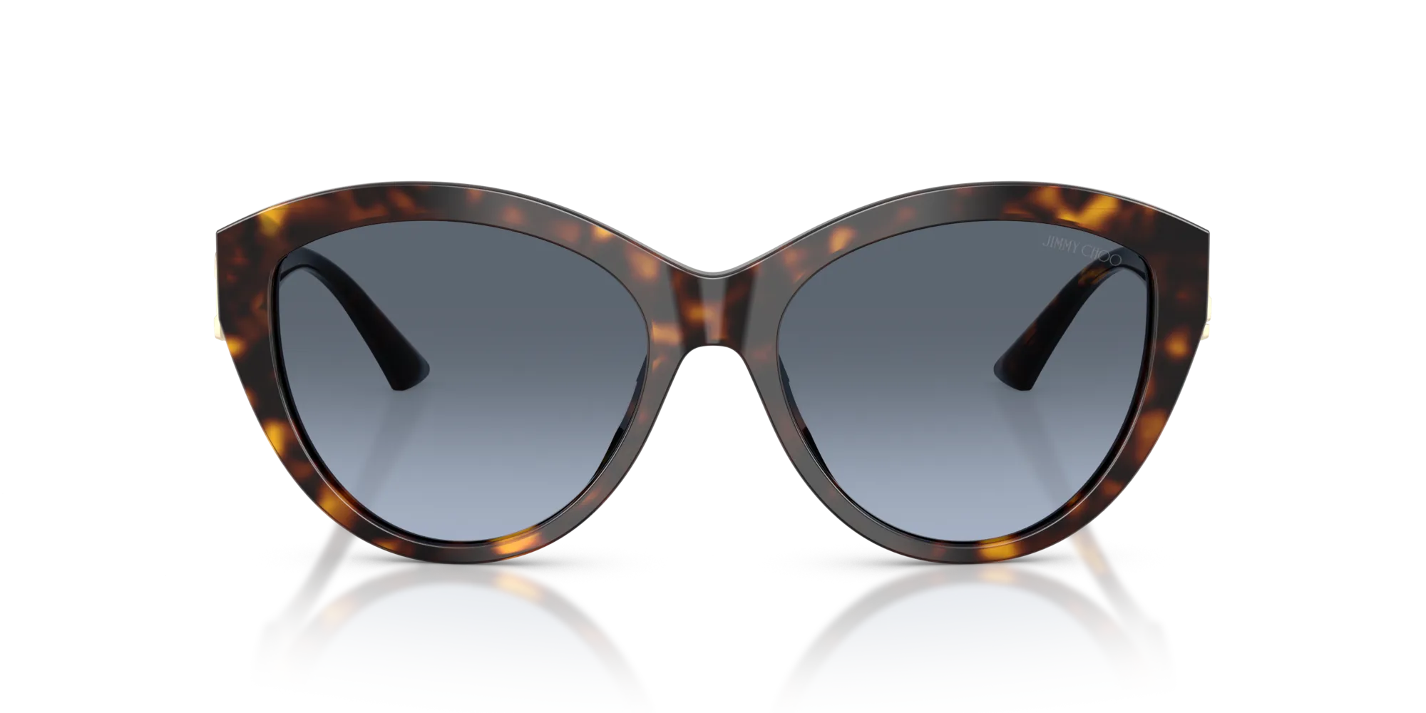 Jimmy Choo JC5007 50028F Occhiali da sole Acetato Tartaruga Blu Pantos Normale Sfumato - immagine 3