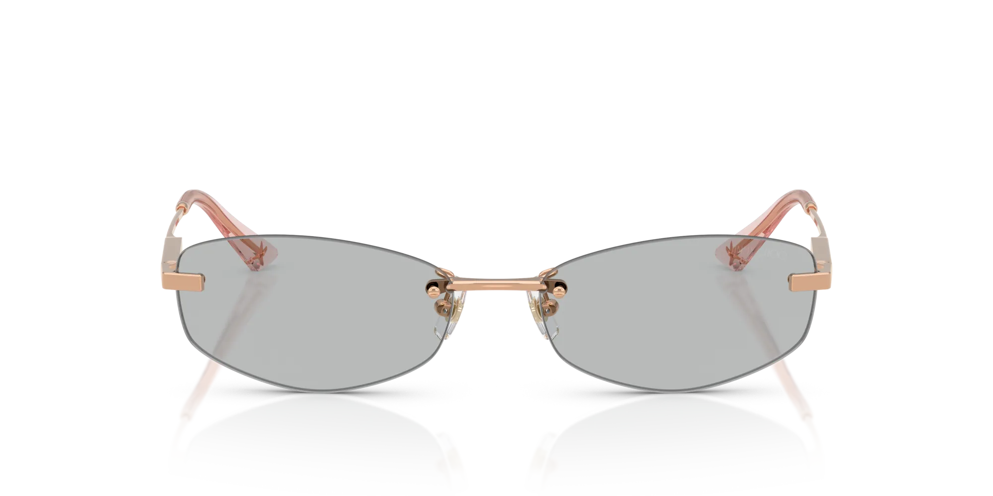 Jimmy Choo JC4013D 300887 Occhiali da sole Metallo Oro Grigio Rotonda Normale - immagine 3