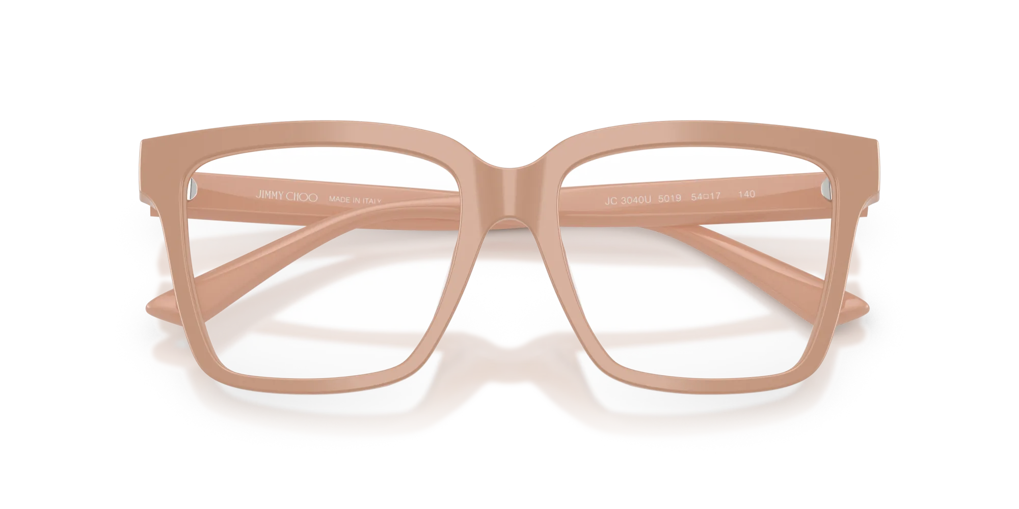 Jimmy Choo JC3040U 5019 Montature da vista Acetato Rosa Squadrata Normale - immagine 4