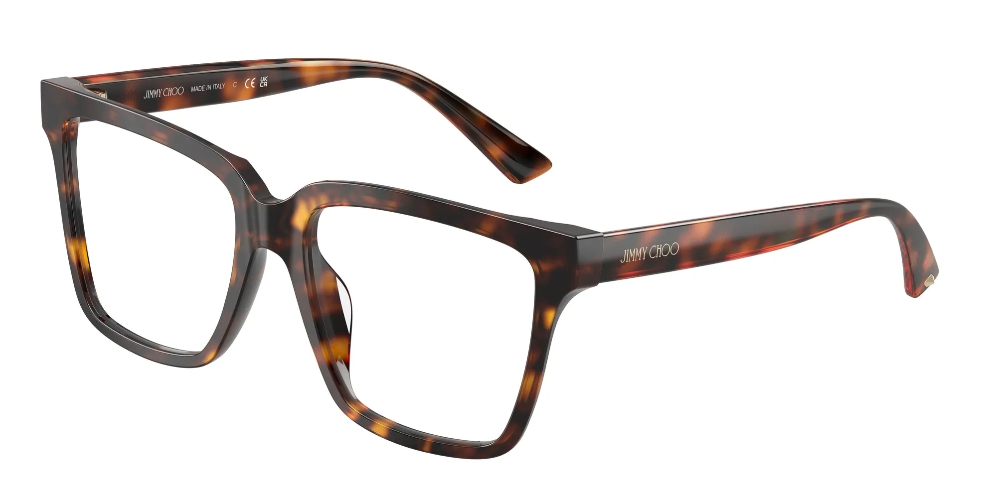 Jimmy Choo JC3040U 5002 Montature da vista Acetato Tartaruga Squadrata Normale - immagine 1