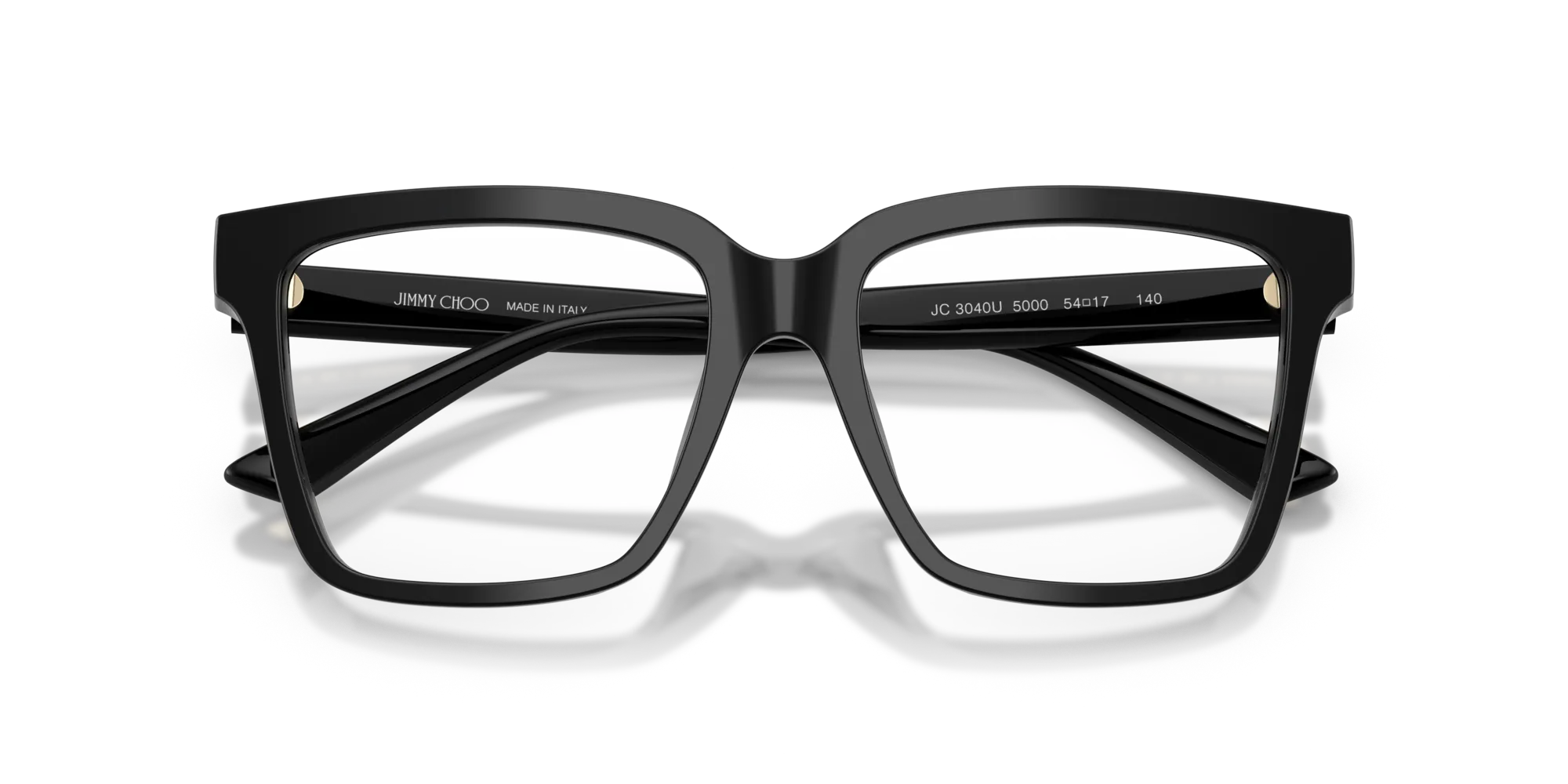 Jimmy Choo JC3040U 5000 Montature da vista Acetato Nero Squadrata Normale - immagine 4