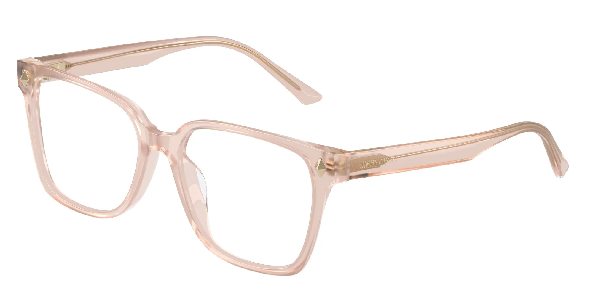 Jimmy Choo JC3038D 5052 Montature da vista Acetato Rosa Squadrata Normale - immagine 2