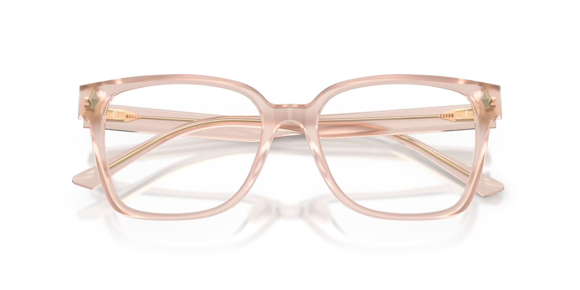 Jimmy Choo JC3038D 5052 Montature da vista Acetato Rosa Squadrata Normale - immagine 4