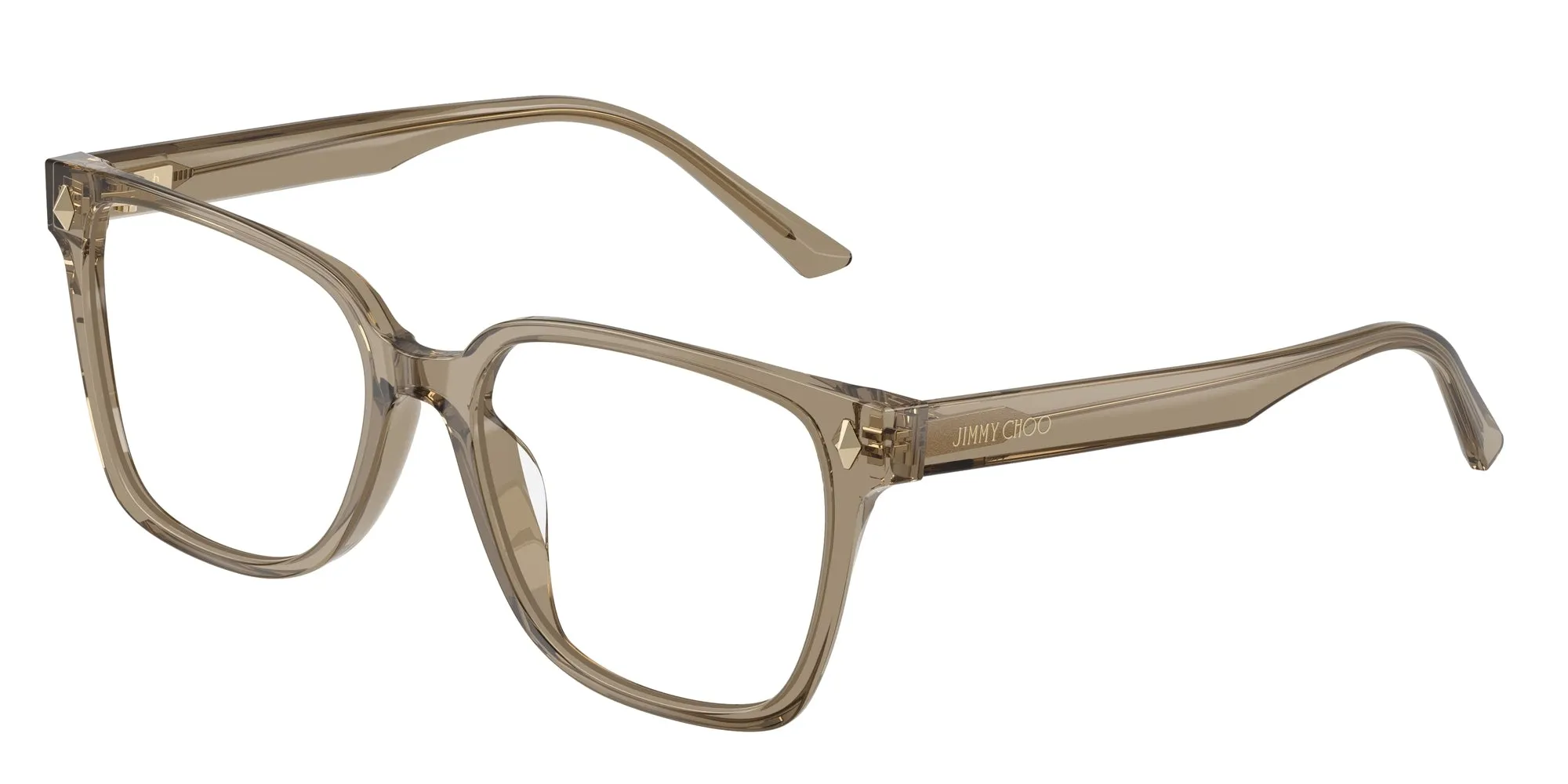 Jimmy Choo JC3038D 5051 Montature da vista Acetato Marrone Squadrata Normale - immagine 1