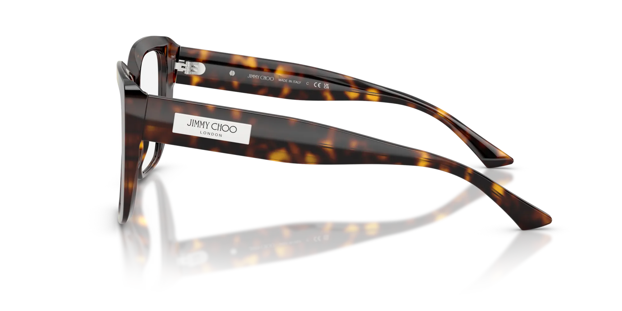 Jimmy Choo JC3037 5002 Montature da vista Acetato Tartaruga Squadrata Normale - immagine 4
