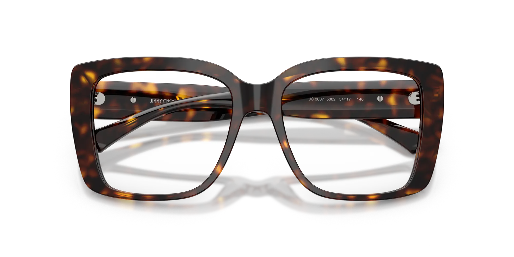 Jimmy Choo JC3037 5002 Montature da vista Acetato Tartaruga Squadrata Normale - immagine 2
