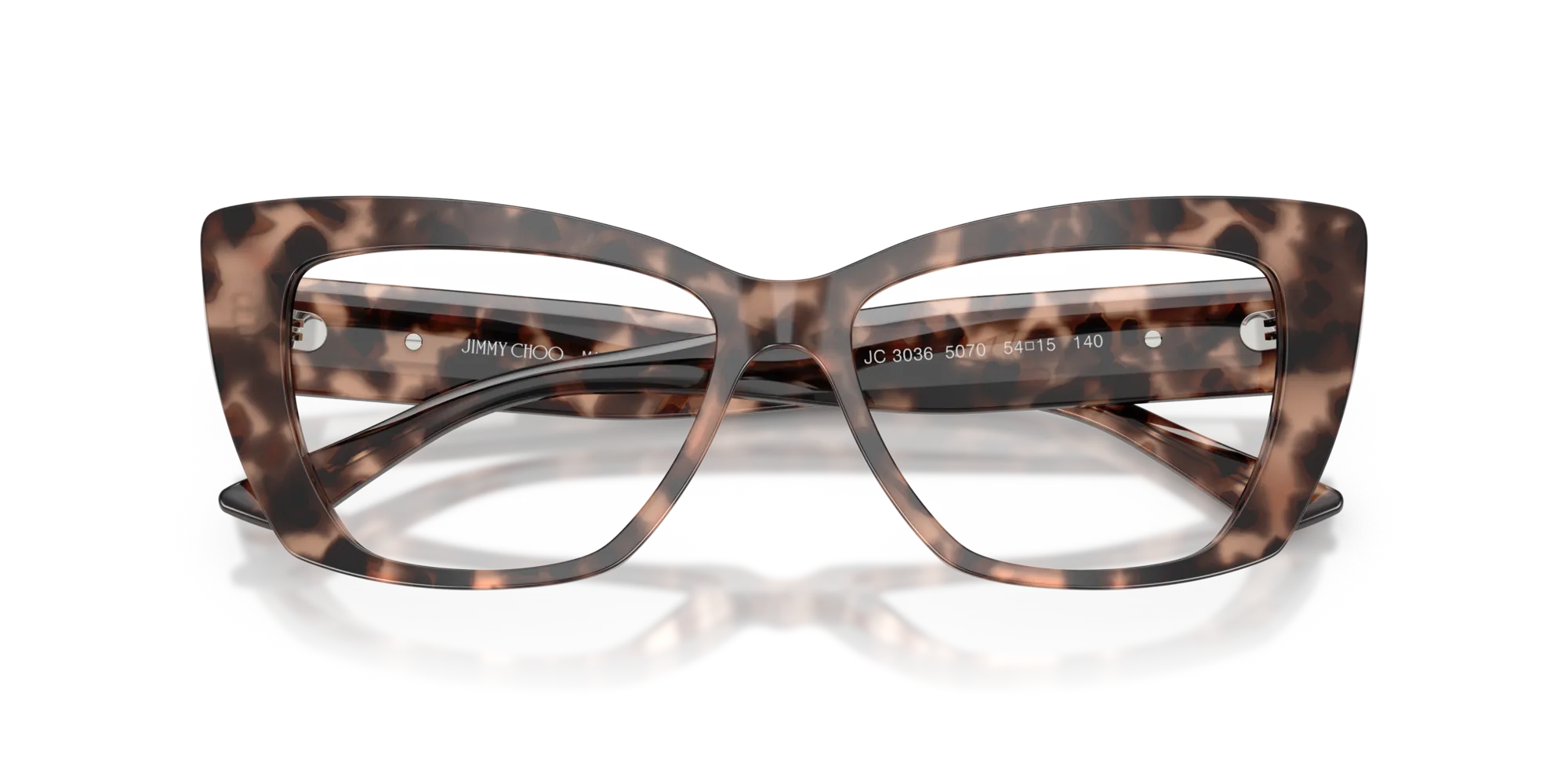 Jimmy Choo JC3036 5070 Montature da vista Acetato Rosa Cat Eye Normale - immagine 2