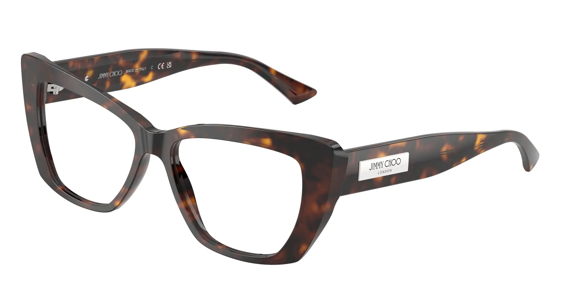 Jimmy Choo JC3036 5002 Montature da vista Acetato Tartaruga Cat Eye Normale - immagine 1