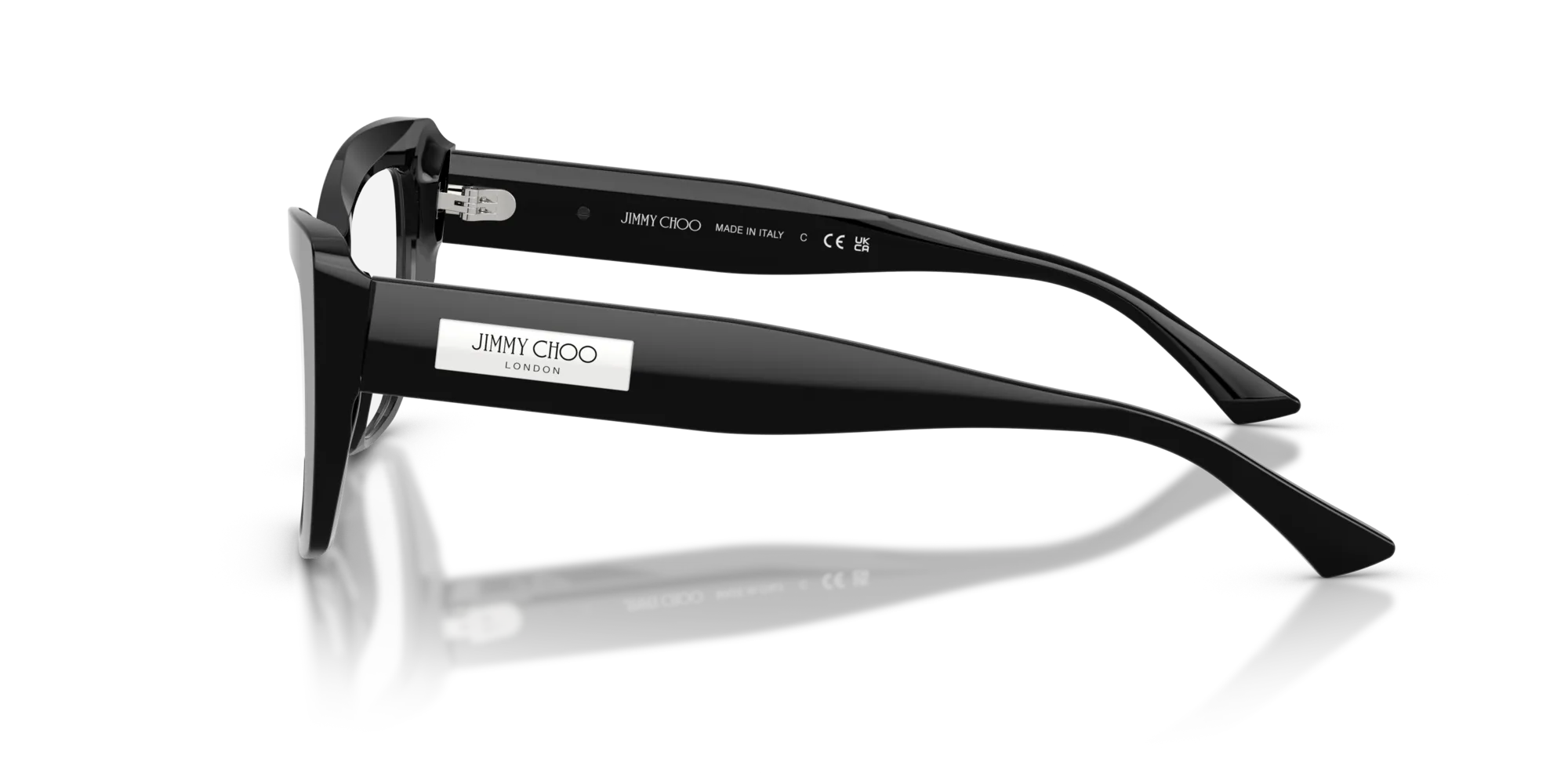 Jimmy Choo JC3036 5000 Montature da vista Acetato Nero Cat Eye Normale - immagine 4