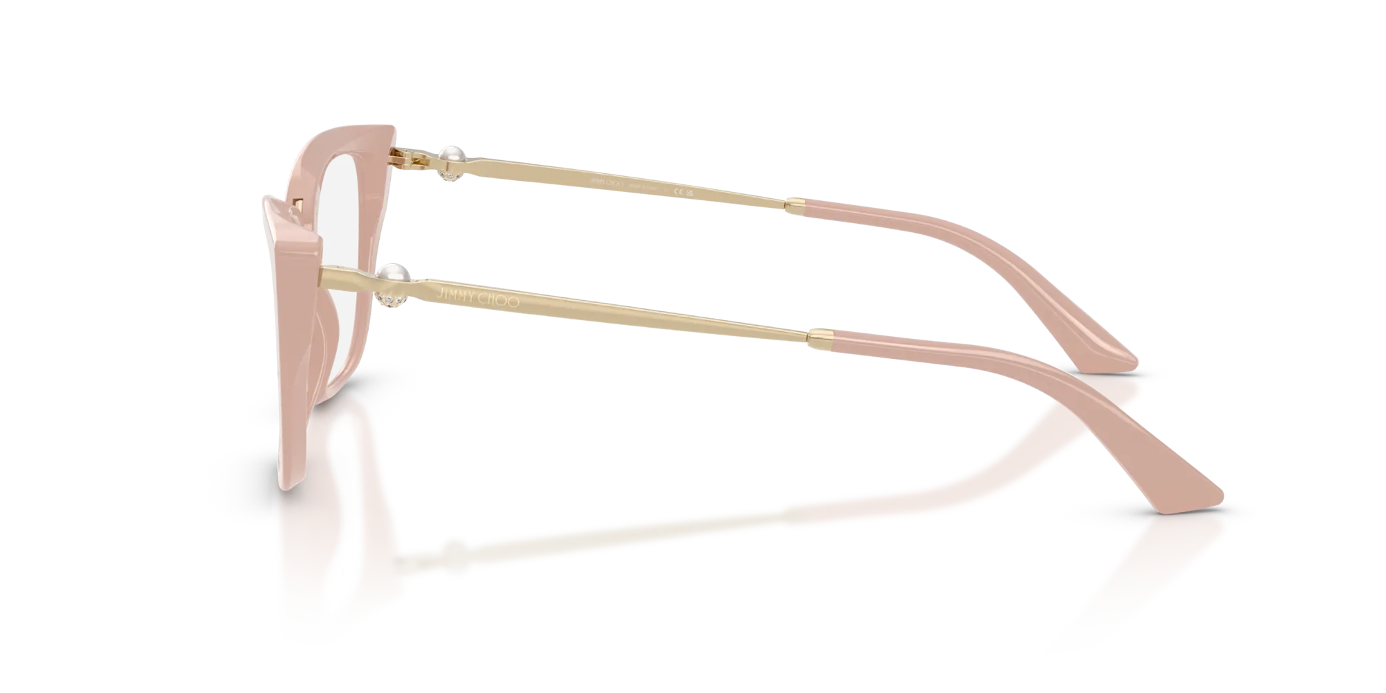 Jimmy Choo JC3034HB 5014 Montature da vista Acetato Rosa Cat Eye Normale - immagine 4