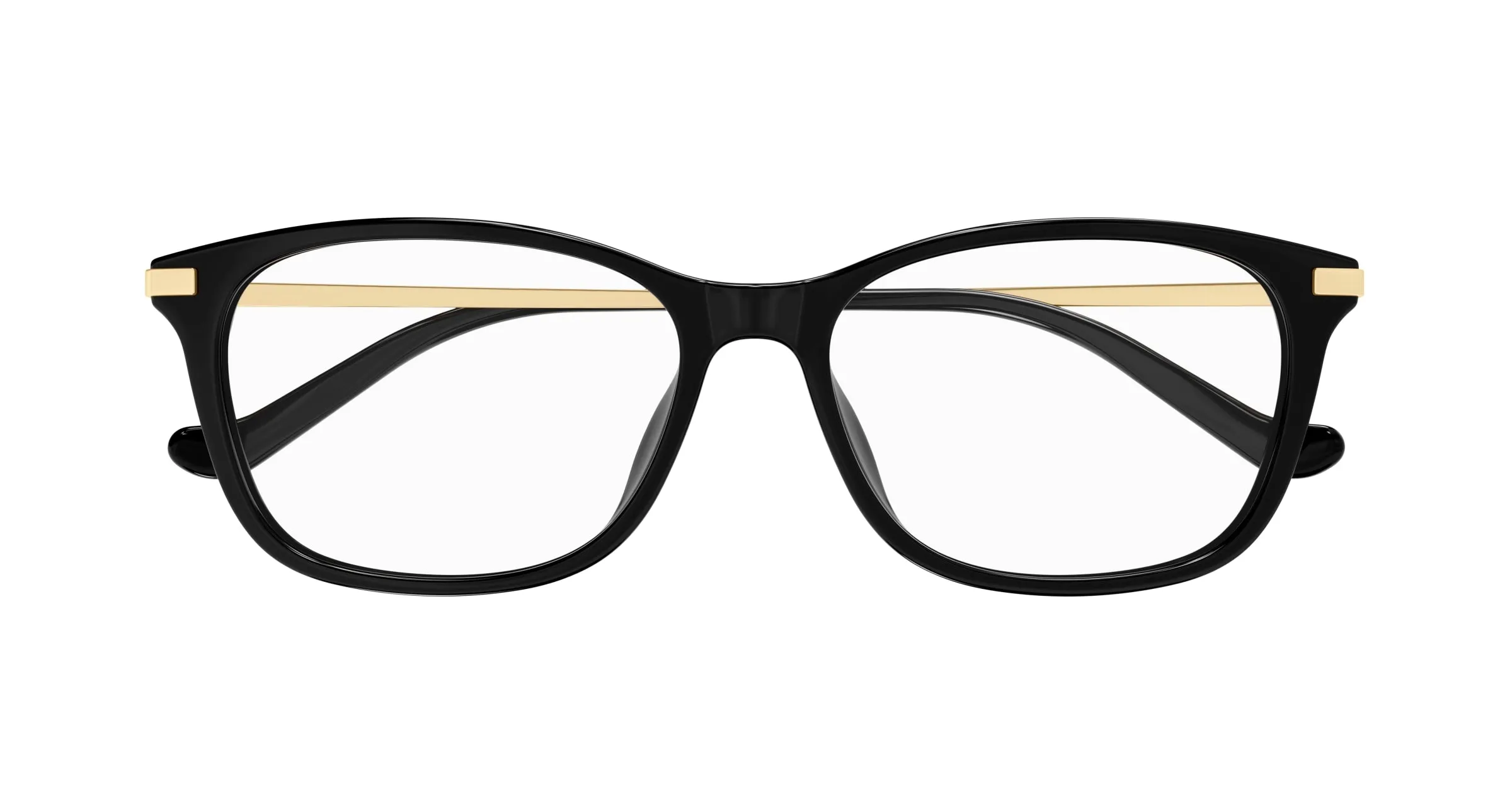 Gucci GG1902OA 001 Montature da vista Acetato Nero Trasparente Squadrata - immagine 2