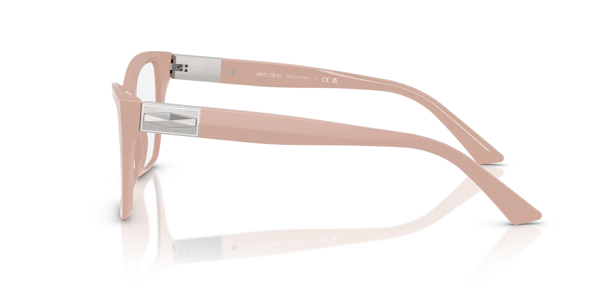 Jimmy Choo JC3028 5014 Montature da vista Acetato Rosa Cat Eye Normale - immagine 4