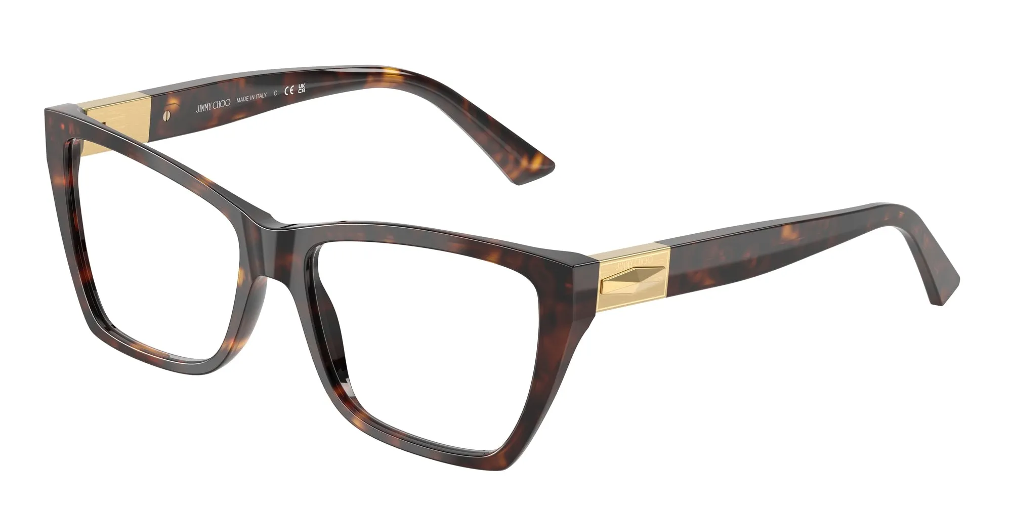 Jimmy Choo JC3028 5002 Montature da vista Acetato Tartaruga Cat Eye Normale - immagine 1