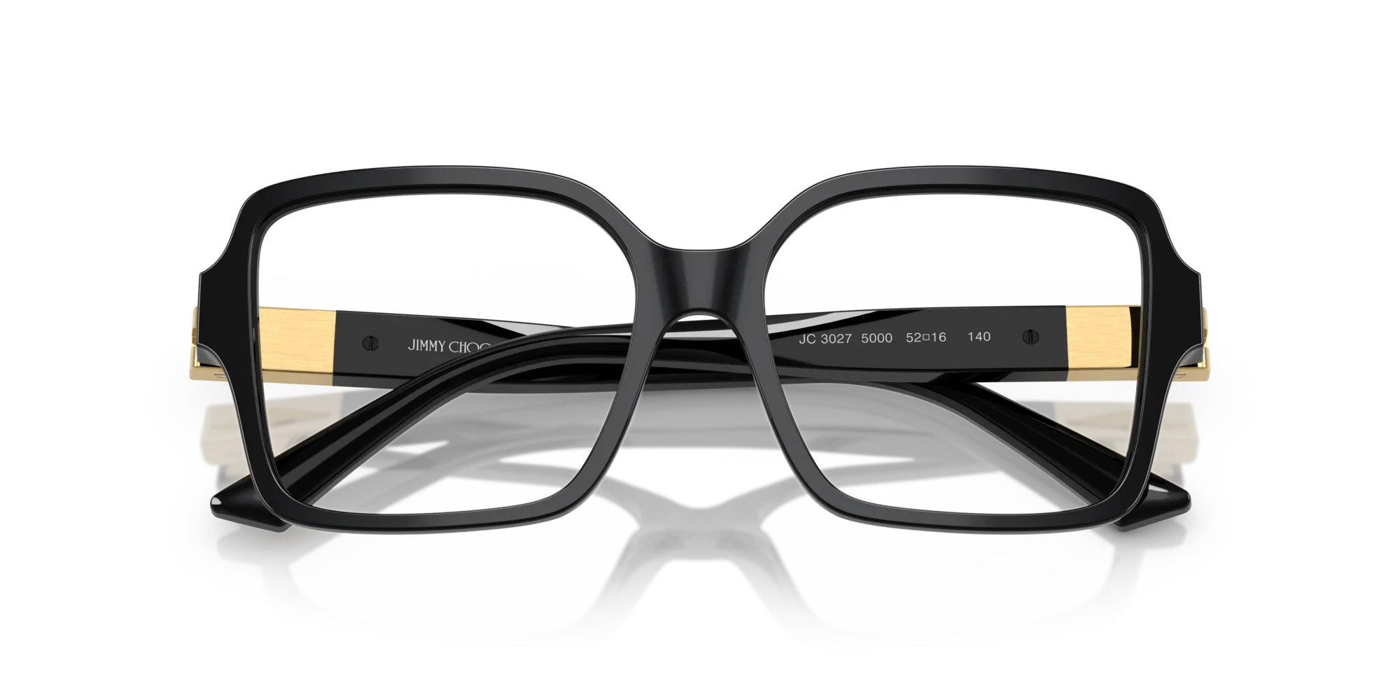 Jimmy Choo JC3027 5000 Montature da vista Acetato Nero Squadrata Normale - immagine 2