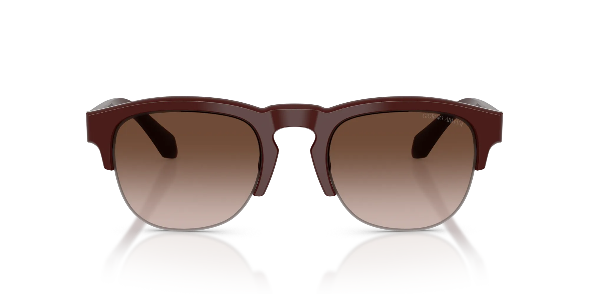 Giorgio Armani AR8238 622113 Occhiali da sole Acetato Rosso Marrone Pantos Normale Sfumato - immagine 3