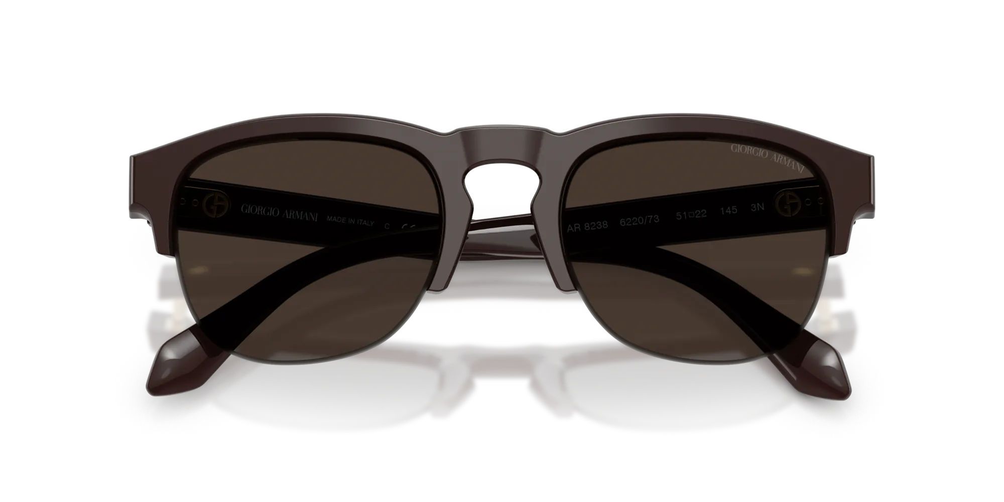 Giorgio Armani AR8238 622073 Occhiali da sole Acetato Marrone Marrone Pantos Normale - immagine 2