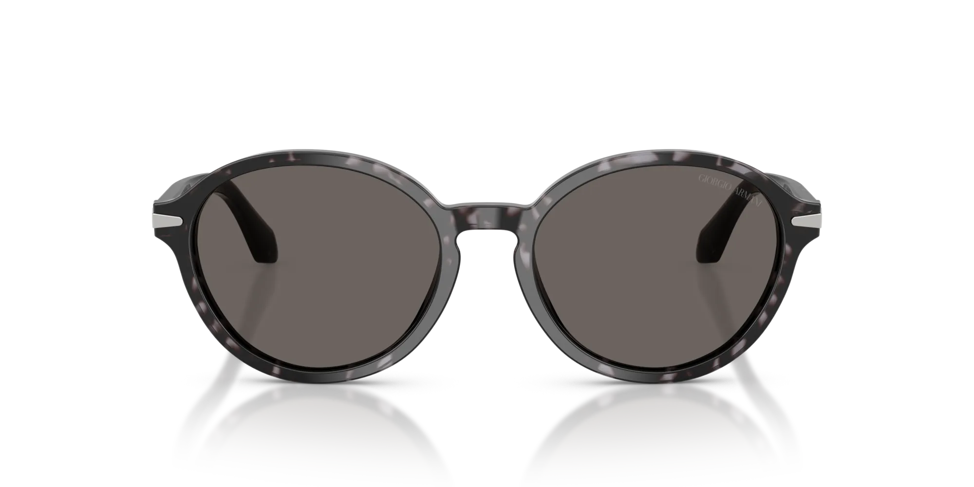 Giorgio Armani AR8237 6236B1 Occhiali da sole Acetato Tartaruga Grigio Rotonda Normale - immagine 3
