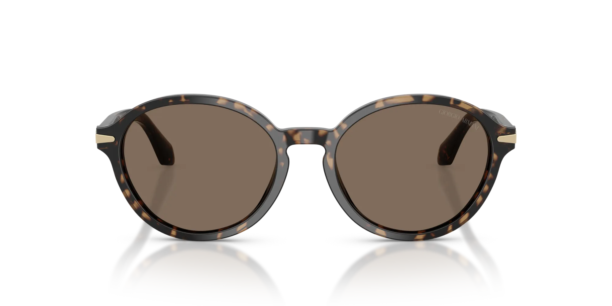 Giorgio Armani AR8237 623573 Occhiali da sole Acetato Tartaruga Marrone Rotonda Normale - immagine 3