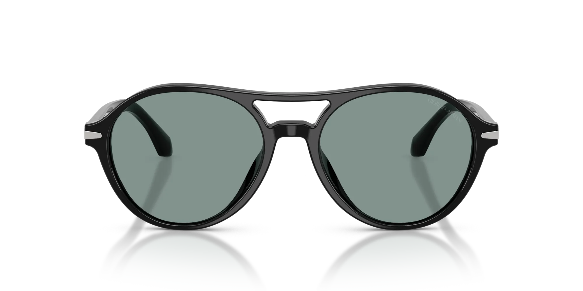 Giorgio Armani AR8236U 507556 Occhiali da sole Acetato Nero Grigio Rotonda Normale - immagine 3