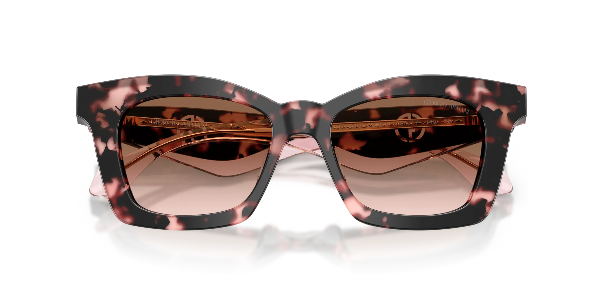 Giorgio Armani AR8235U 623013 Occhiali da sole Acetato Tartaruga Marrone Farfalla Normale Sfumato - immagine 2