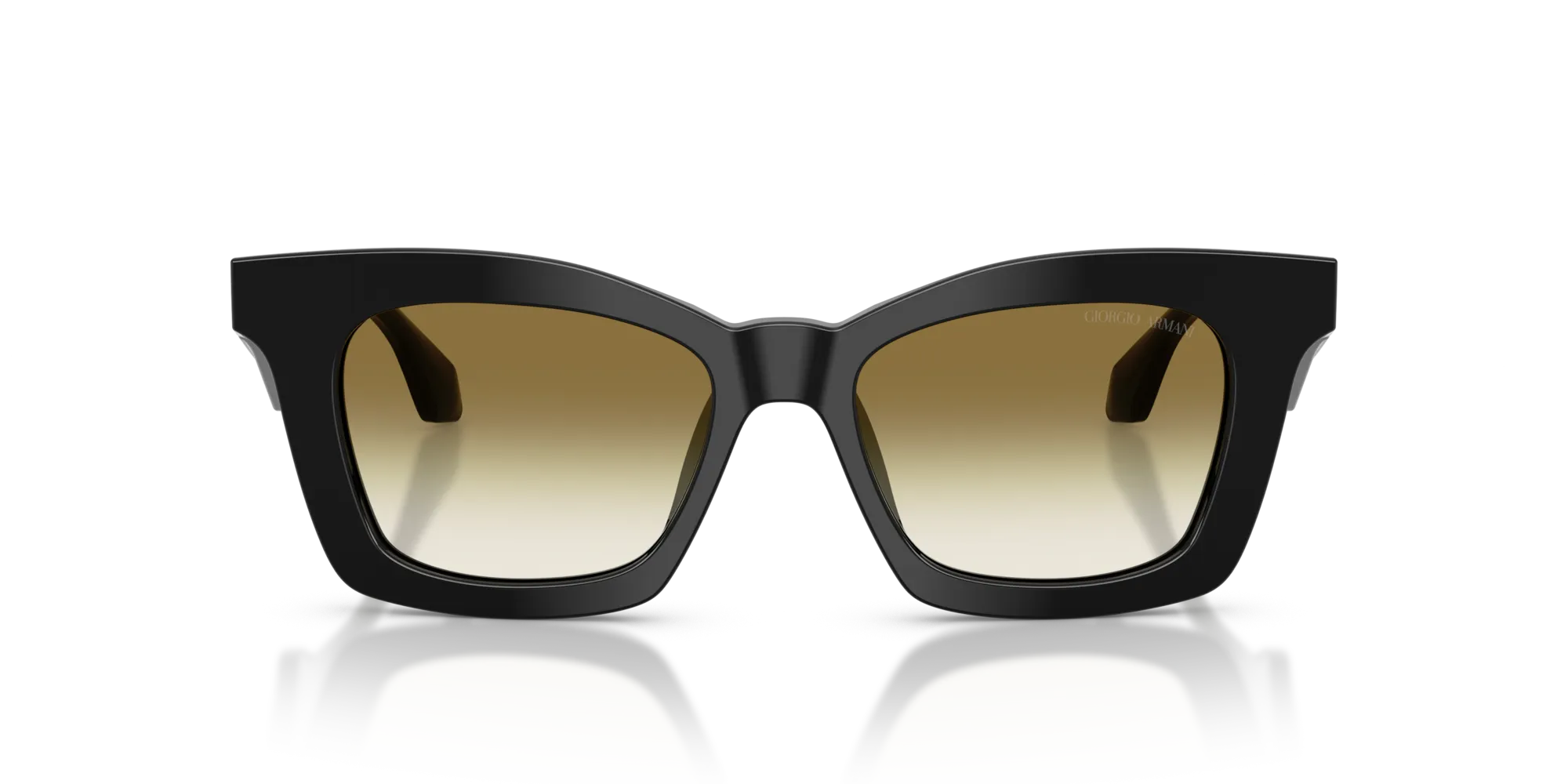 Giorgio Armani AR8235U 50018E Occhiali da sole Acetato Nero Verde Farfalla Normale Sfumato - immagine 3