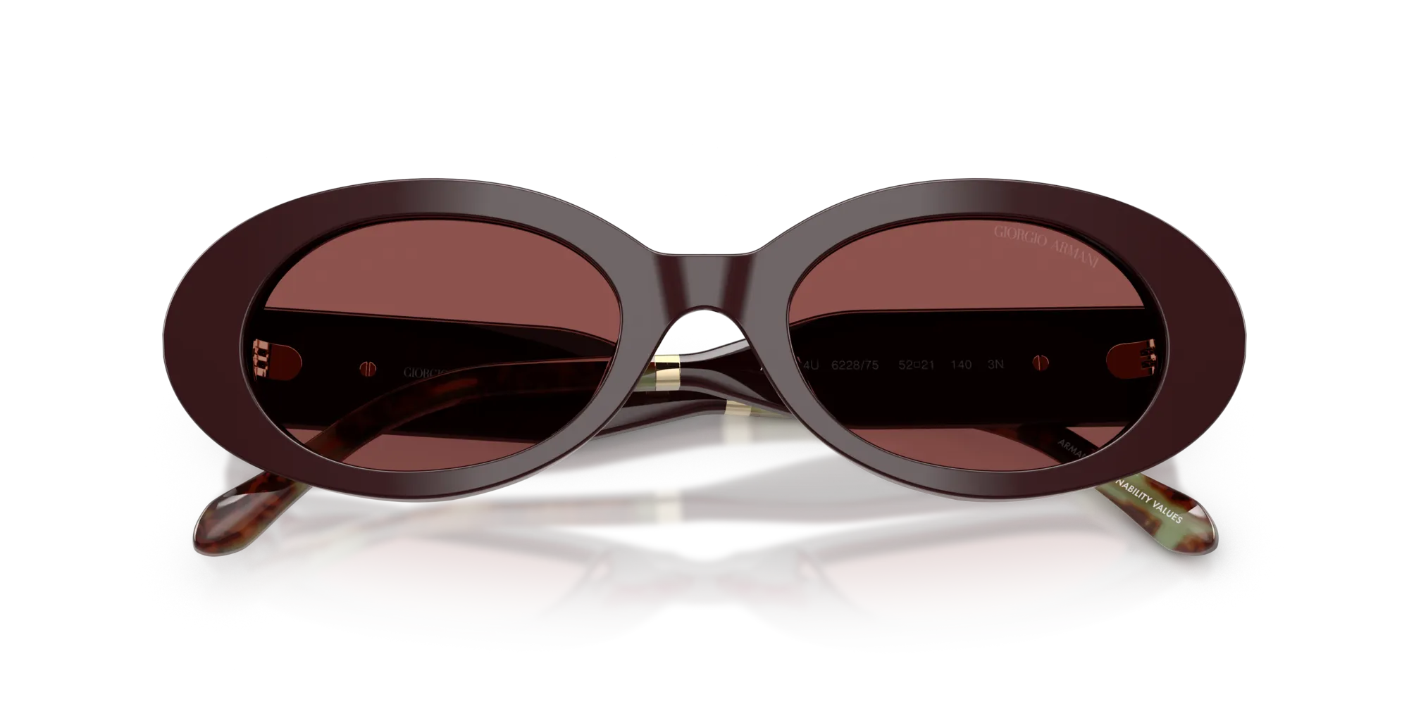 Giorgio Armani AR8234U 622875 Occhiali da sole Acetato Viola Viola Rotonda Normale - immagine 2
