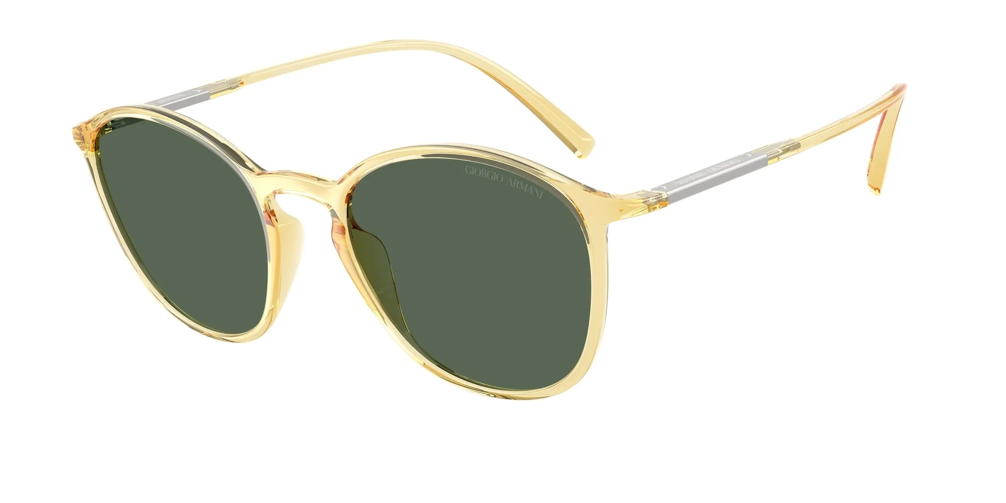 Giorgio Armani AR8233U 623871 Occhiali da sole Iniettato Giallo Verde Pantos Normale - immagine 1