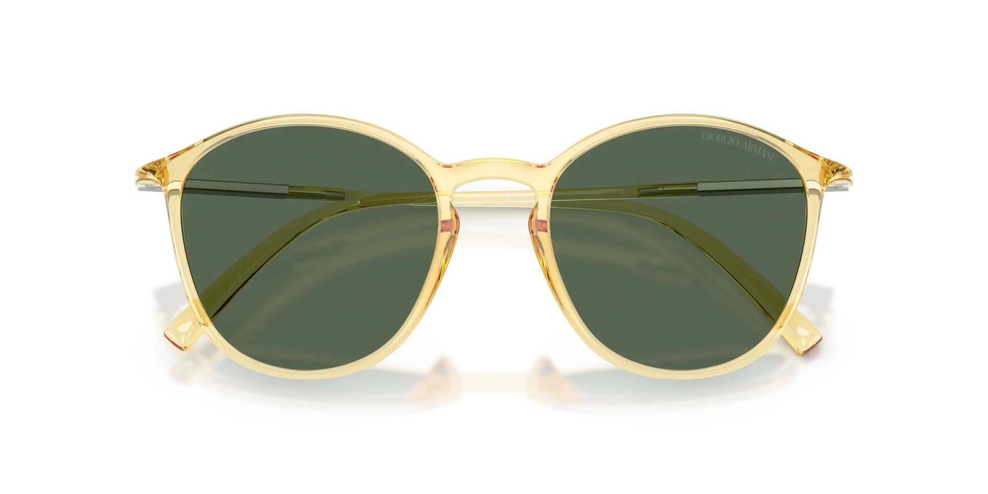 Giorgio Armani AR8233U 623871 Occhiali da sole Iniettato Giallo Verde Pantos Normale - immagine 2