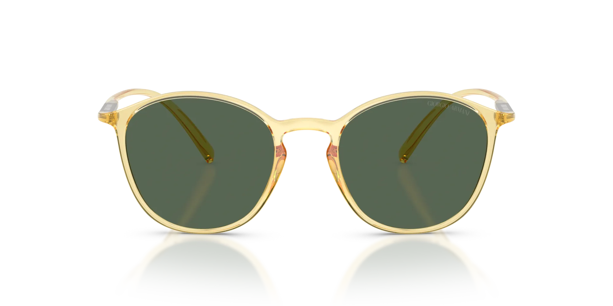 Giorgio Armani AR8233U 623871 Occhiali da sole Iniettato Giallo Verde Pantos Normale - immagine 3