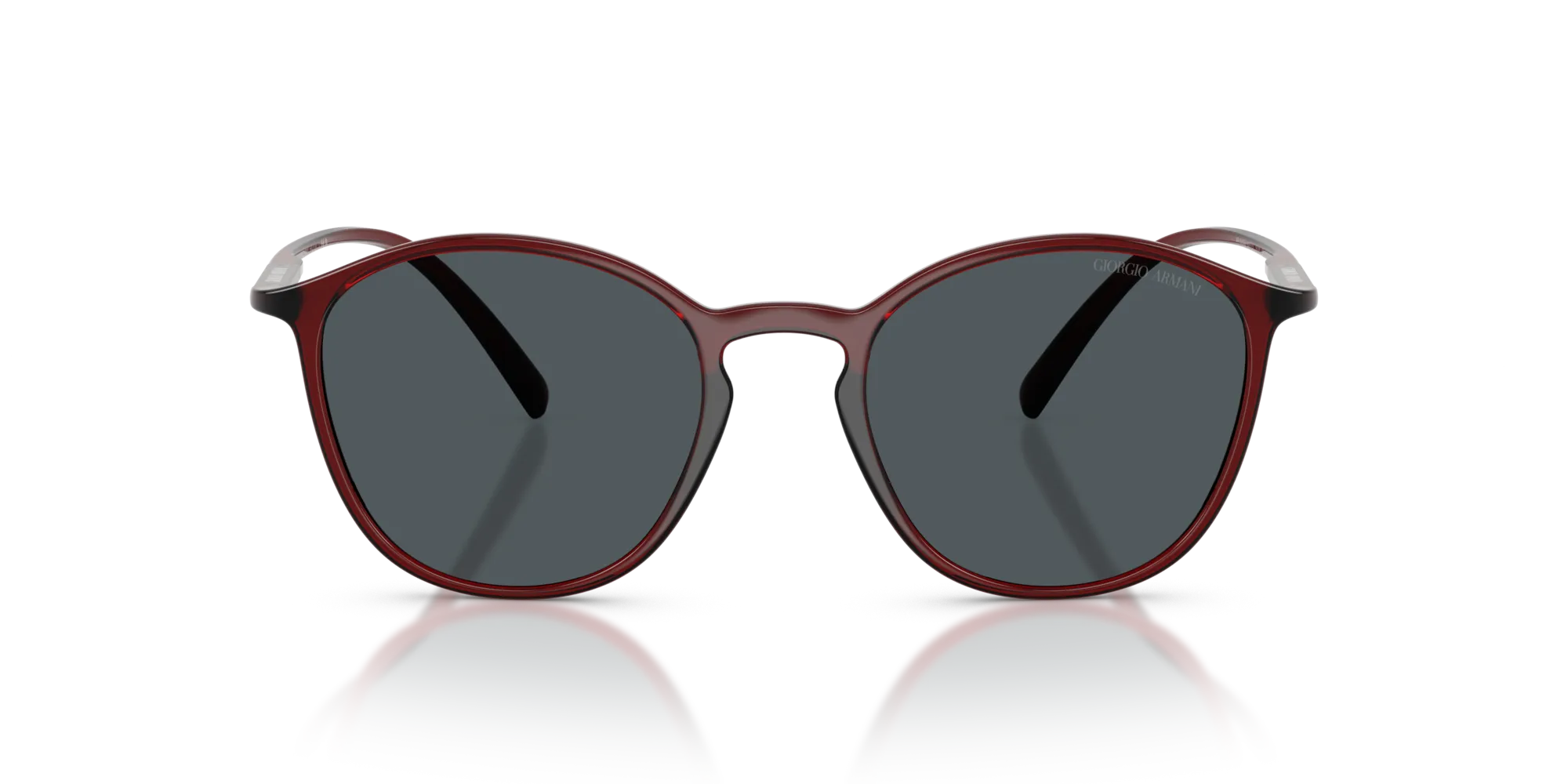 Giorgio Armani AR8233U 6237L5 Occhiali da sole Iniettato Rosso Grigio Pantos Normale - immagine 3