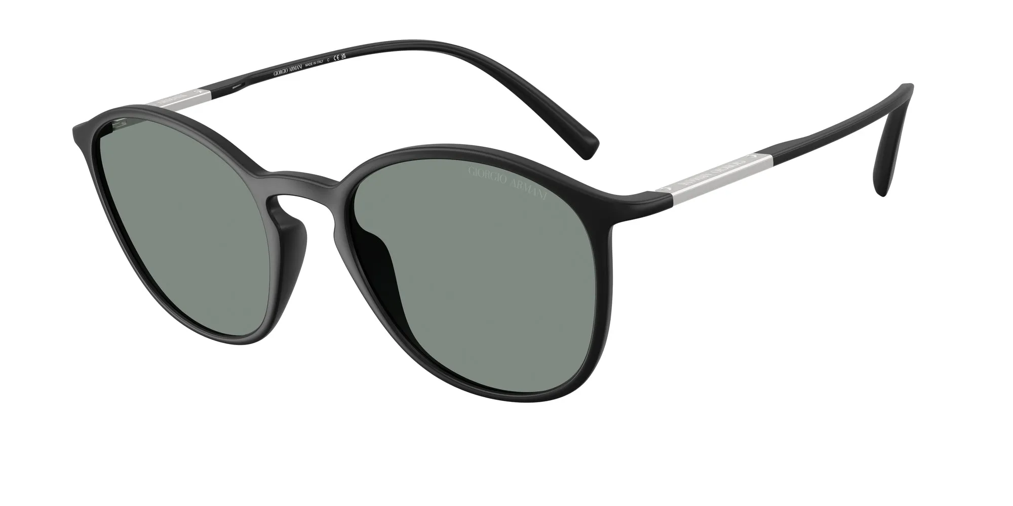 Giorgio Armani AR8233U 5042/1 Occhiali da sole Iniettato Nero Grigio Pantos Normale - immagine 1
