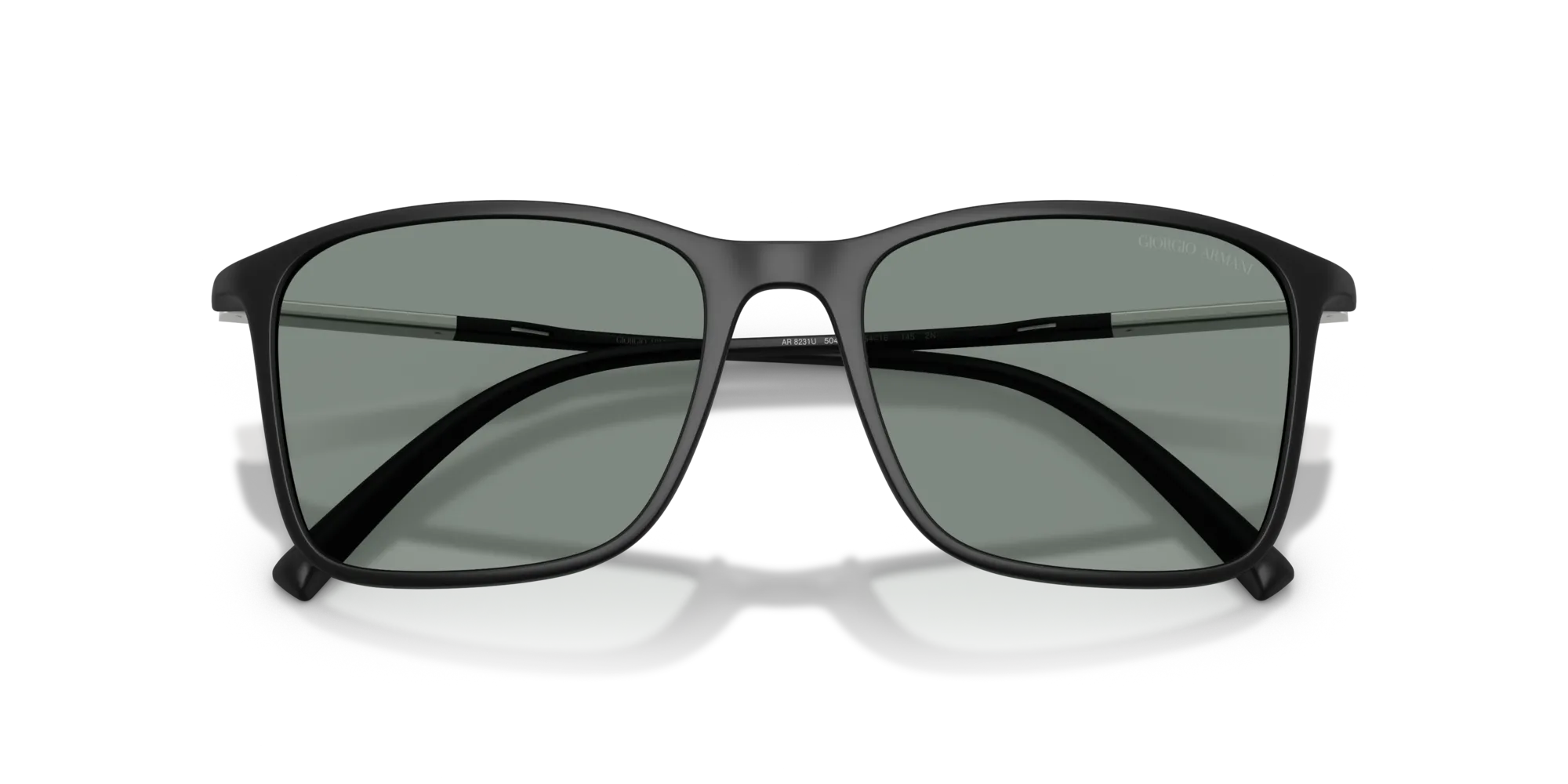Giorgio Armani AR8231U 5042/1 Occhiali da sole Iniettato Nero Grigio Pillow Normale - immagine 2