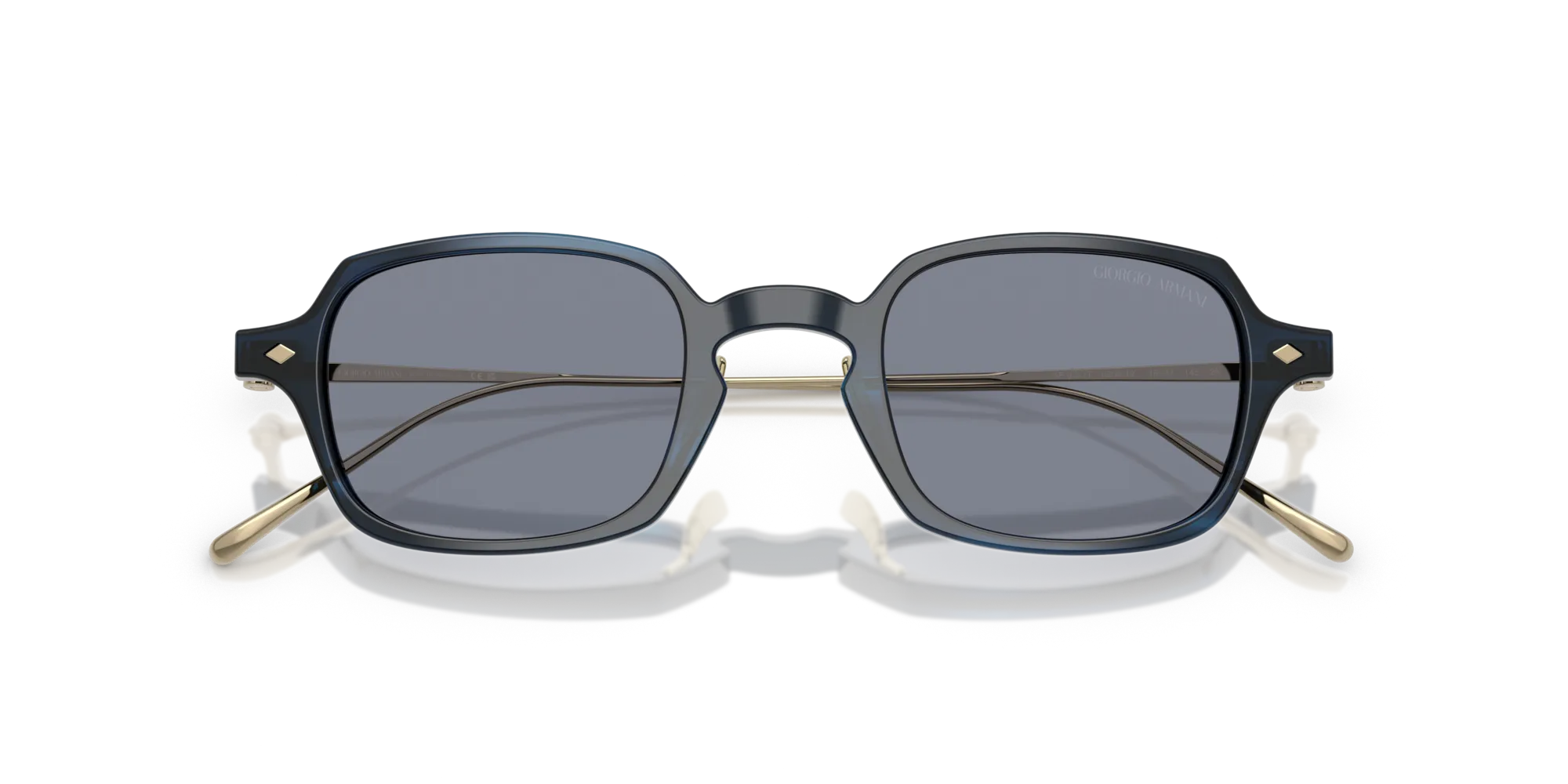 Giorgio Armani AR8227T 620919 Occhiali da sole Acetato Blu Blu Squadrata Normale - immagine 2
