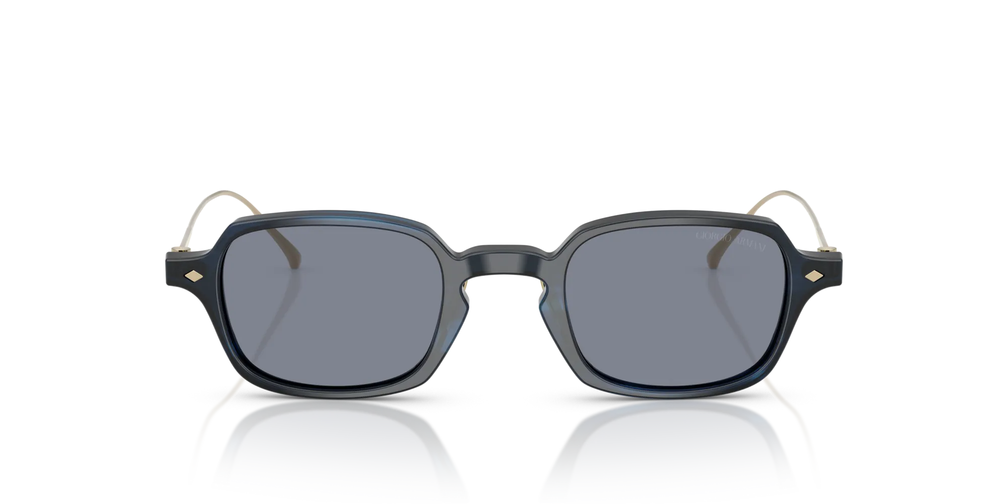 Giorgio Armani AR8227T 620919 Occhiali da sole Acetato Blu Blu Squadrata Normale - immagine 3